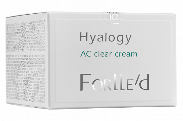 Ac clear. AC Clear Cream forlled. Крем для обезвоженной кожи склонной к воспалениям. Крем hyalogy. Forlled AC Clear Lotion состав.